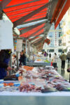 Fish stalls, Liberation Market